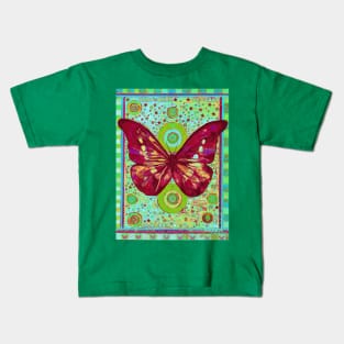 Red Butterfly Kids T-Shirt